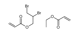 2,3-dibromopropyl prop-2-enoate,ethyl prop-2-enoate Structure