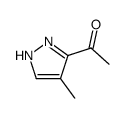 1-(4-methyl-1(2)H-pyrazol-3-yl)-ethanone结构式