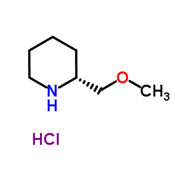 (R)-2-(甲氧基甲基)哌啶盐酸盐结构式