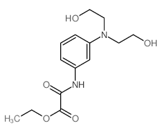 Acetic acid,2-[[3-[bis(2-hydroxyethyl)amino]phenyl]amino]-2-oxo-, ethyl ester Structure