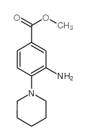 甲基 3-氨基-4-哌啶-1-基苯甲酸结构式