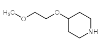 4-(2-甲氧基乙氧基)哌啶盐酸盐结构式