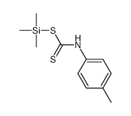 4-Methylphenyldithiocarbamic acid trimethylsilyl ester Structure