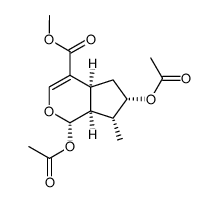 1-O,6-O-Diacetylloganol Structure