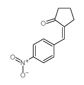 2-(4-硝基苄叉)环戊酮结构式