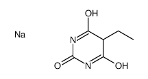 sodium 5-ethylbarbiturate结构式