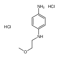N-(2-methoxyethyl)benzene-1,4-diamine dihydrochloride structure