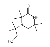 4-(1-hydroxy-2-methylpropan-2-yl)-3,3,6,6-tetramethylpiperazin-2-one结构式