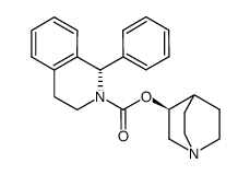 (1S)-(3S)-1-Azabicyclo[2.2.2]oct-3-yl 3,4-Dihydro-1-phenyl-2(1H)-isoquinoline carboxylate结构式