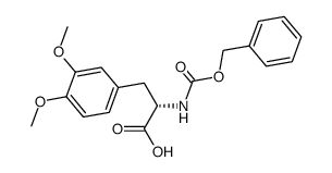 N-benzyloxycarbonyl-3,4-dimethoxy-L-phenylalanine Structure
