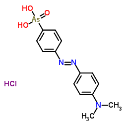 Arsonic acid,[4-[[4-(dimethylamino)phenyl]azo]phenyl]-, monohydrochloride (9CI) structure