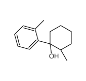 (1S,2R)-2-methyl-1-(2-methylphenyl)cyclohexan-1-ol结构式
