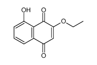 3-ethoxy-5-hydroxy-1,4-naphthoquinone结构式