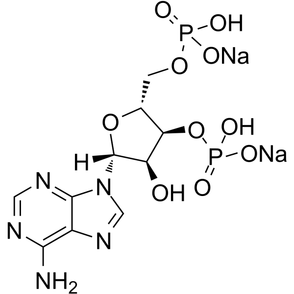 Adenosine 3',5'-diphosphate (sodium salt) structure