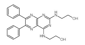 Ethanol,2,2'-[(6,7-diphenyl-2,4-pteridinediyl)diimino]bis- (9CI)结构式