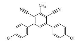 5'-amino-4-chloro-4''-chloro-1,1':3',1''-terphenyl-4',6'-dicarbonitrile结构式