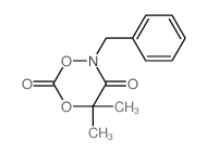 2H-1,5,2-Dioxazine-3,6(4H)-dione,4,4-dimethyl-2-(phenylmethyl)- Structure