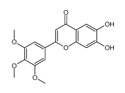 6,7-Dihydroxy-3',4',5'-trimethoxyflavone Structure