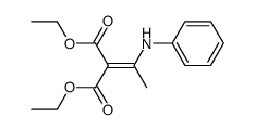 diethyl 2-(1-(phenylamino)ethylidene)malonate结构式