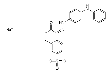 sodium 6-hydroxy-5-[[4-(phenylamino)phenyl]azo]naphthalene-2-sulphonate结构式