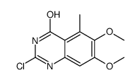 4(3H)-Quinazolinone, 2-chloro-6,7-dimethoxy-5-methyl-结构式