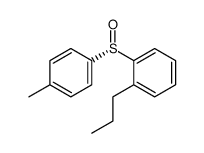 1-[(S)-(4-methylphenyl)sulfinyl]-2-propylbenzene结构式