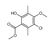 methyl 5-chloro-2-hydroxy-4-methoxy-3,6-dimethylbenzoate Structure