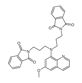 (6-methoxy-[8]quinolyl)-bis-(3-phthalimido-propyl)-amine Structure