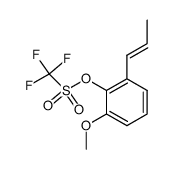2-methoxy-6-(prop-1-en-1-yl)phenyl trifluoromethanesulfonate结构式