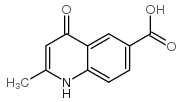2-甲基-4-氧代-1,4-二氢-喹啉-6-羧酸结构式