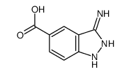 3-amino-1H-indazole-5-carboxylic acid Structure