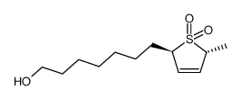 trans-2-methyl-5-(7-hydroxyheptyl)-3-sulfolene Structure