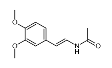 (E)-N-(2-(3,4-dimethoxyphenyl)ethenyl)acetamide结构式