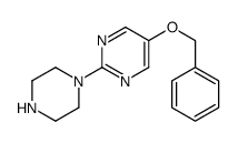 5-苄氧基-2-(1-哌嗪基)嘧啶结构式