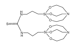 N,N'-Bis(3-silatranylpropyl)thioharnstoff结构式