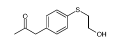 1-[4-(2-hydroxyethylsulfanyl)phenyl]propan-2-one结构式