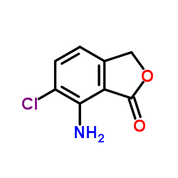 7-AMINO-6-CHLORO-3 H-ISOBENZOFURAN-1-ONE structure