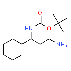 3-N-BOC-AMINO-3-CYCLOHEXYLPROPYLAMINE结构式