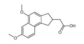 2-(5,7-dimethoxy-2,3-dihydro-1H-cyclopenta[a]naphthalen-2-yl)acetic acid结构式