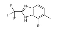 4-bromo-5-methyl-2-(trifluoromethyl)-1H-benzimidazole Structure