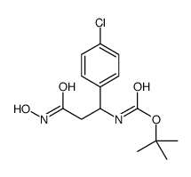 3-(Boc-氨基)-3-(4-氯苯基)-n-羟基丙酰胺结构式
