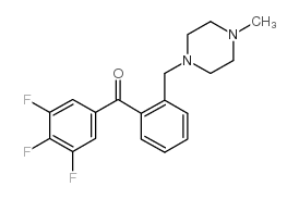 2'-(4-METHYLPIPERAZINOMETHYL)-3,4,5-TRIFLUOROBENZOPHENONE结构式