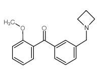 3'-AZETIDINOMETHYL-2-METHOXYBENZOPHENONE Structure