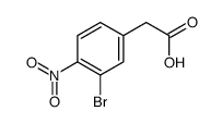 2-(3-bromo-4-nitrophenyl)acetic acid Structure