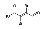 (E)-2,3-二溴-4-氧代-丁-2-烯酸结构式