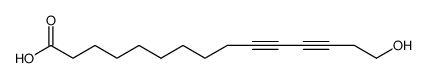 10,12-Pentadecadiynoic acid, 15-hydroxy-结构式