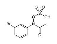 Sulfuric acid, mono[acetyl(3-bromophenyl)azanyl] ester结构式