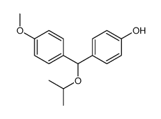 4-[(4-methoxyphenyl)-propan-2-yloxymethyl]phenol结构式