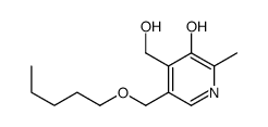 4-(hydroxymethyl)-2-methyl-5-(pentoxymethyl)pyridin-3-ol结构式