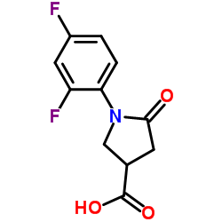 1-(2,4-二氟苯基)-5-氧吡咯烷-3-羧酸图片